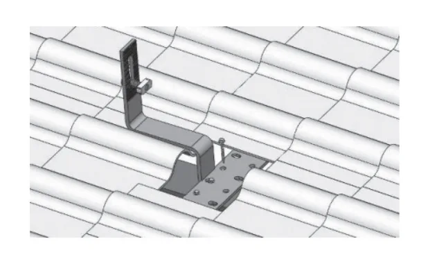 Direct-mounted pitched roof PV