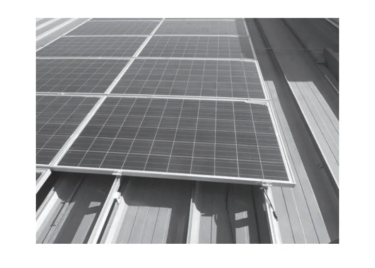 Elevated PV canopy installation